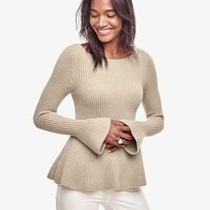 Ann taylor peplum sweater
